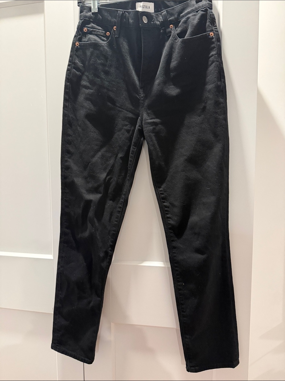 pistola Black Slim Straight Chinos